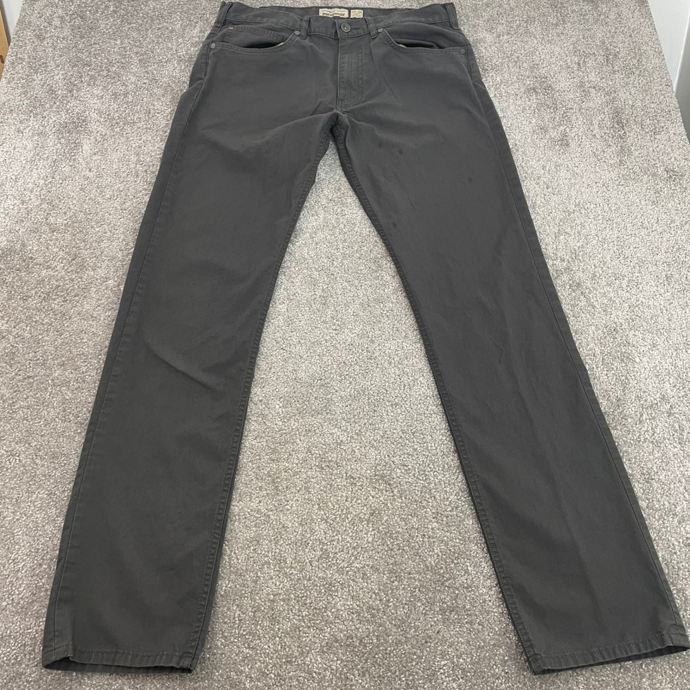 Patagonia Jeans Mens 34x33 Straight Fit All Wear Organic Cotton Grey (Tag 34x34)